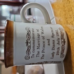 Lady Diana Spencer marriage memorial mug